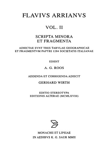Scripta Minora Et Fragmenta