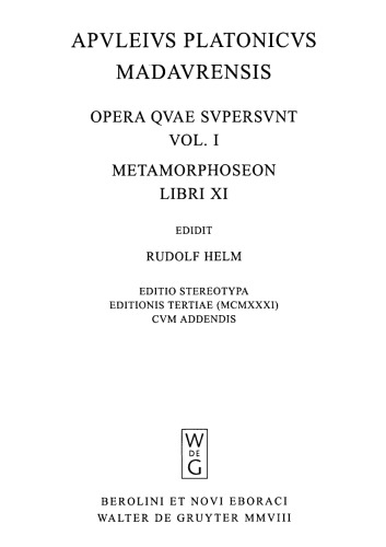 Metamorphoseon Libri XI