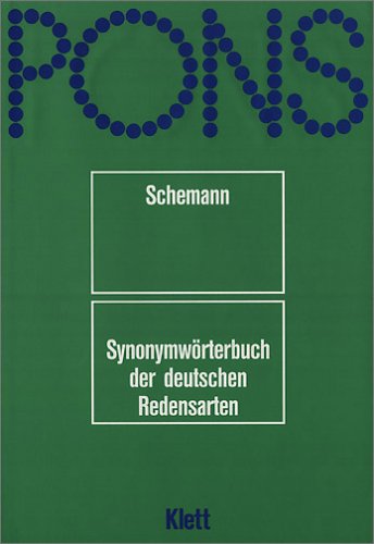 Pons Synonymworterbuch Der Deutschen Redensart