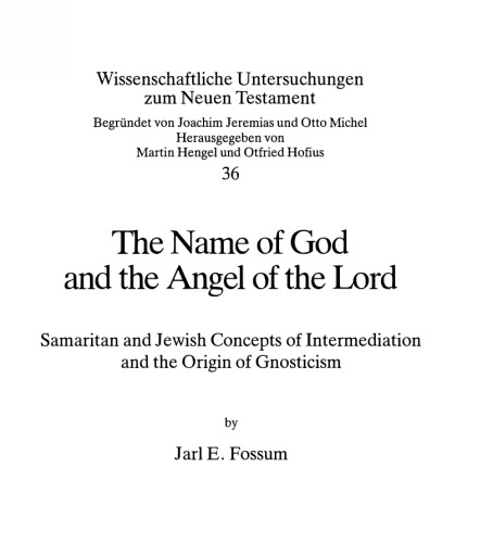 The Name Of God And The Angel Of The Lord