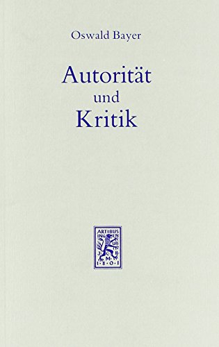 Autoritat Und Kritik