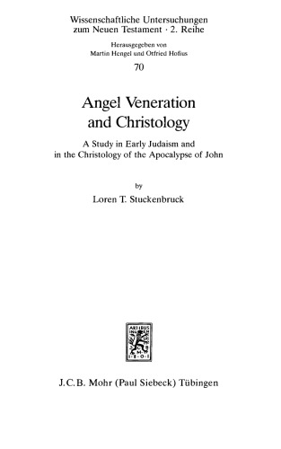 Angel Veneration and Christology