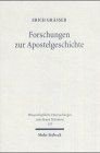 Forschungen Zur Apostelgeschichte