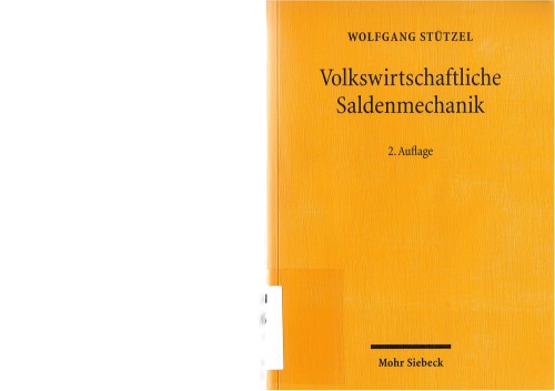 Volkswirtschaftliche Saldenmechanik