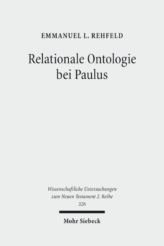 Relationale Ontologie Bei Paulus