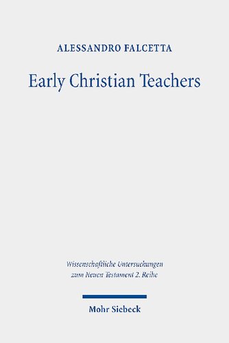 Early Christian Teachers