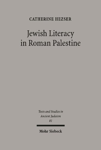 Jewish Literacy in Roman Palestine