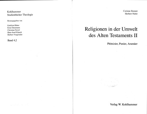 Religionen in Der Umwelt Des Alten Testaments II