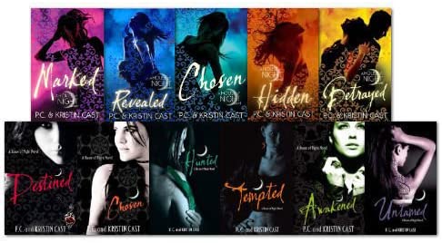 House of Night Series Collection 11 Books Set (Revealed, Destined, Awakened, Burned, Tempted, Marked, Chosen, Untamed, Betrayed, Hunted)