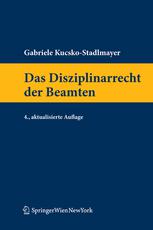 Das Disziplinarrecht Der Beamten