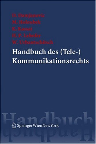 Wolfgang urbantschitsch : handbuch des telekommunikationsrechts