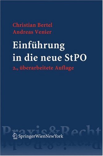 Einfuhrung In die Neue Strafprozessordnung