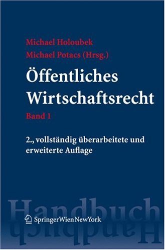 Handbuch Des Ffentlichen Wirtschaftsrechts