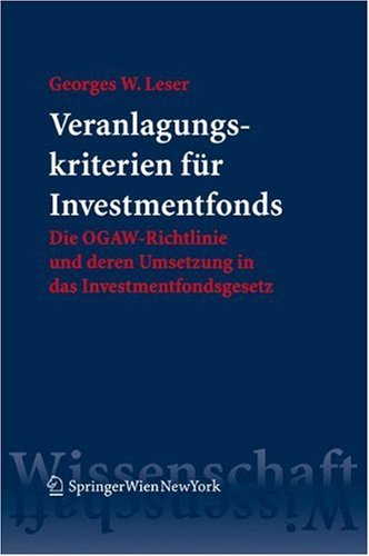 Veranlagungskriterien Fur Investmentfonds