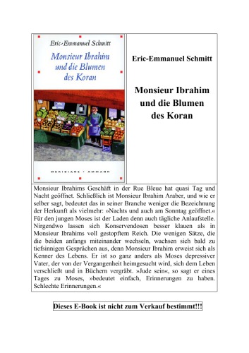 Monsieur Ibrahim und die Blumen des Koran