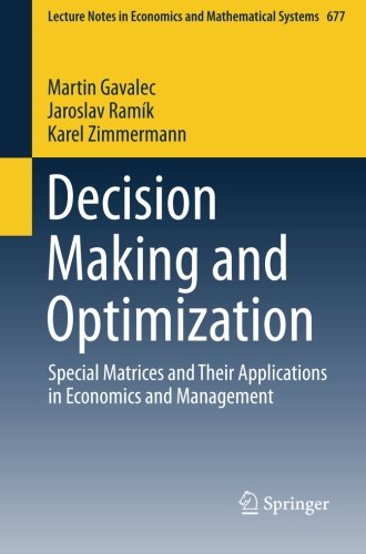 Decision Making and Optimization