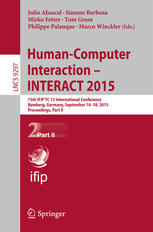 Human-Computer Interaction - INTERACT 2015 : 15th IFIP TC 13 International Conference, Bamberg, Germany, September 14-18, 2015, Proceedings, Part II