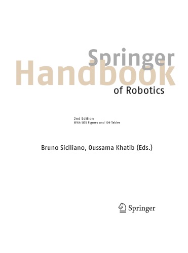 Springer Handbook of Robotics