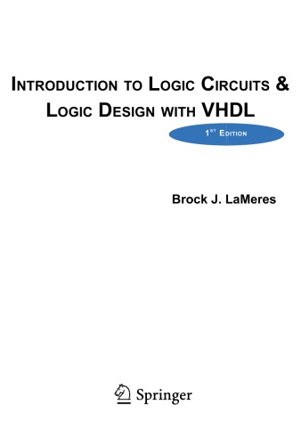 Introduction to logic circuits et logic design with VHDL