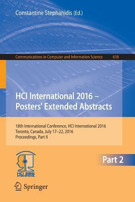 Hci International 2016 Posters' Extended Abstracts