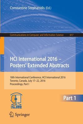 Hci International 2016 Posters' Extended Abstracts