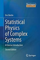 Statistical Physics of Complex Systems