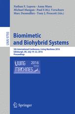 Biomimetic and Biohybrid Systems 5th International Conference, Living Machines 2016, Edinburgh, UK, July 19-22, 2016. Proceedings