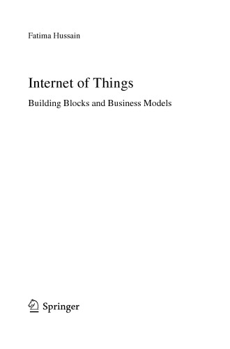 Internet of Things Building Blocks and Business Models