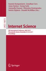 Internet Science 4th International Conference, INSCI 2017, Thessaloniki, Greece, November 22-24, 2017, Proceedings