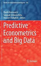 Predictive econometrics and big data