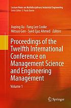 Proceedings of the twelfth International Conference on Management Science and Engineering Management