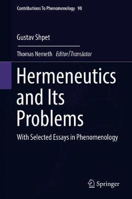 Hermeneutics and Its Problems