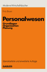 Personalwesen : Grundlagen, Organisation, Planung