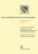 Die Sauerstoffversorgung der Warmblüterorgane unter normalen und pathologischen Bedingungen. Die Echoortung der Fledermäuse : 239. Sitzung am 7. Januar 1976 in Düsseldorf