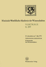 KRISENPUNKTE DES HOCHMITTELALTERS;25. JAHRESFEIER AM 7. MAI 1975 IN DUSSELDORF
