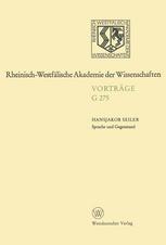 SPRACHE UND GEGENSTAND