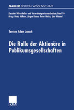 Die Rolle der Aktionäre in Publikumsgesellschaften