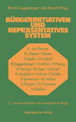 Bürgerinitiativen und Repräsentatives System