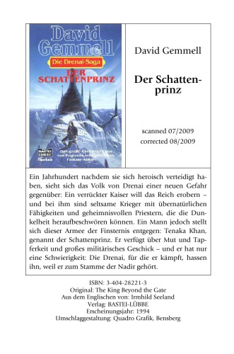 Die Drenai-Saga [Bd. 2]. Der Schattenprinz