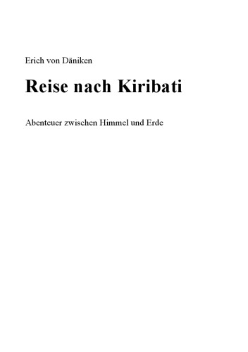 Reise nach Kiribati Abenteuer zwischen Himmel und Erde