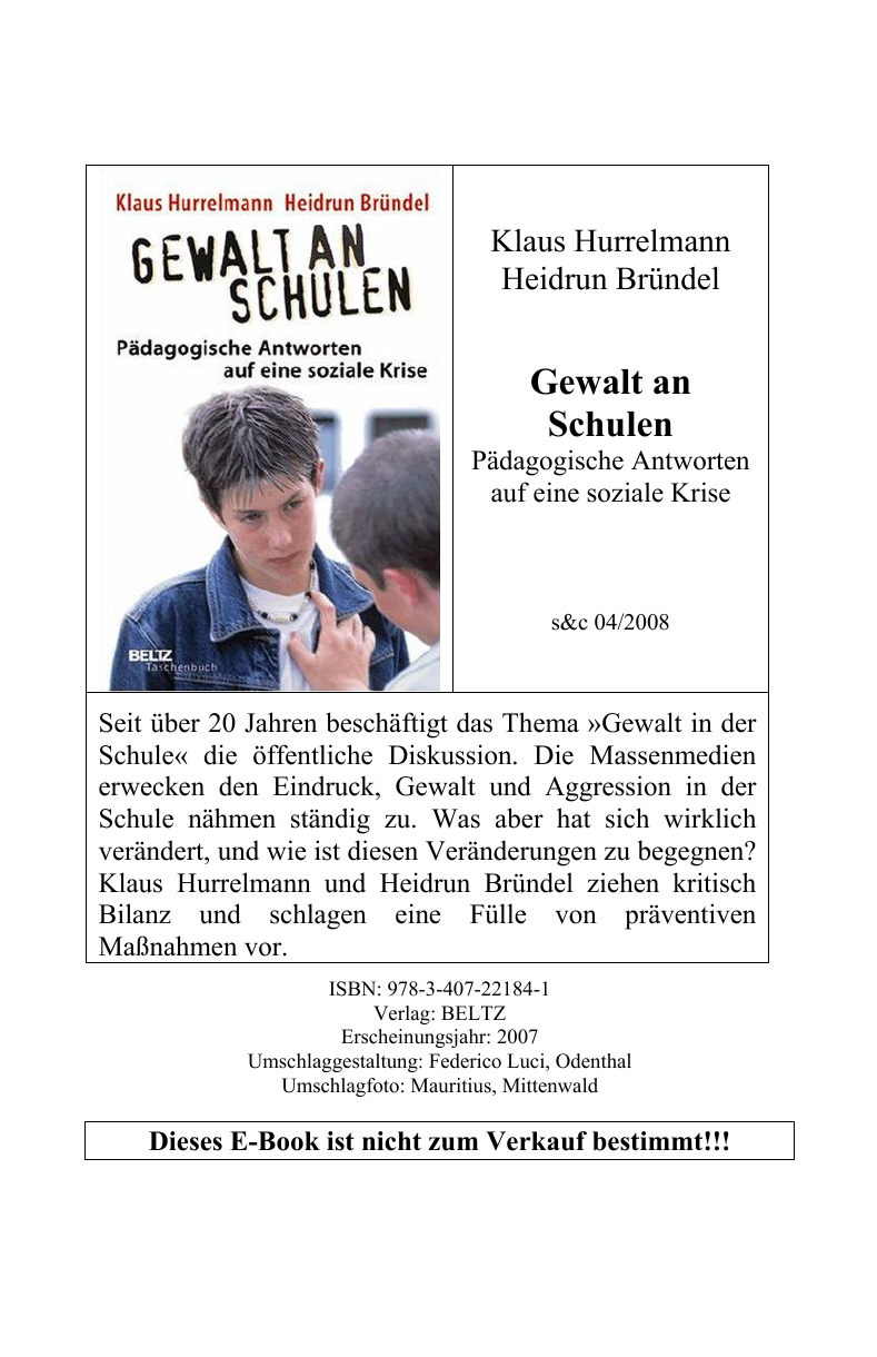 Gewalt an Schulen