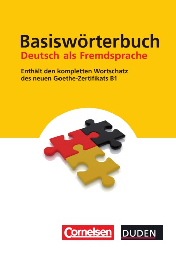 Duden - Basiswörterbuch Deutsch als Fremdsprache.