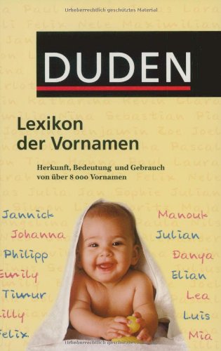 Duden Lexikon der Vornamen