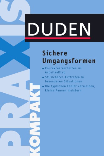 Duden, Sichere Umgangsformen