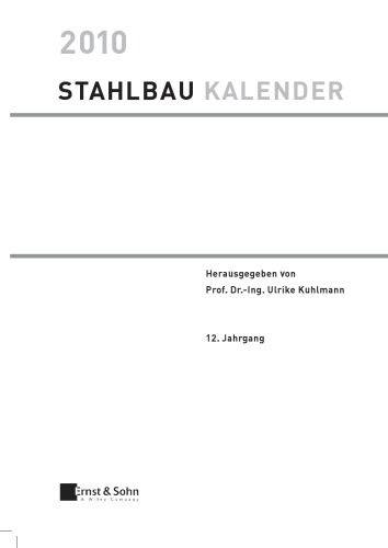 Stahlbau Kalender 2010 : Verbundbau