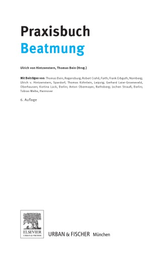 Praxisbuch Beatmung