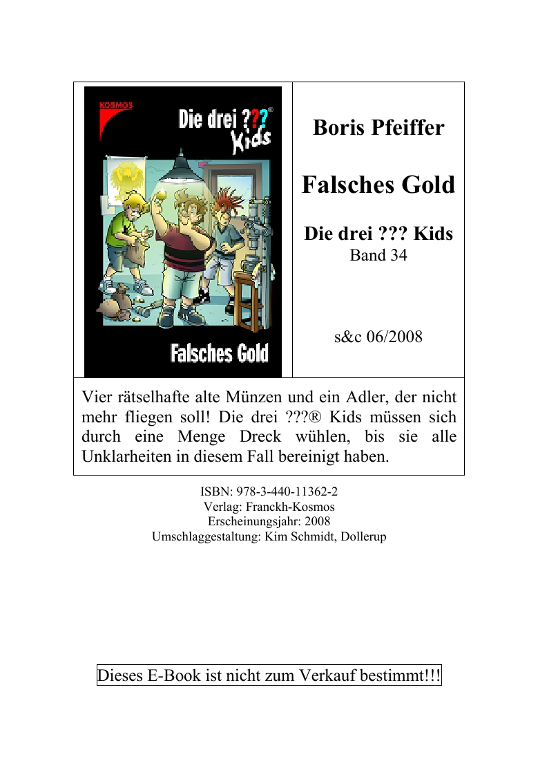 Die drei???-Kids. 34 Falsches Gold