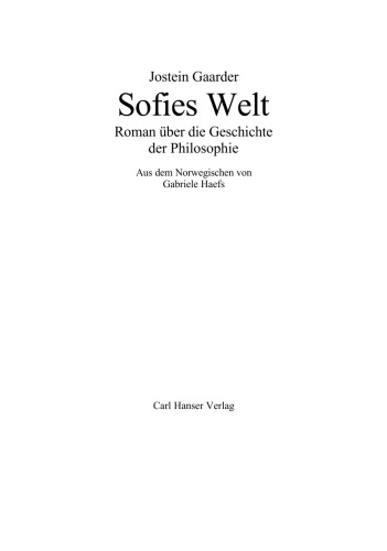 Sofies Welt