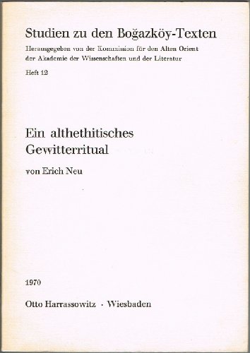 Ein Althethitisches Gewitterritual