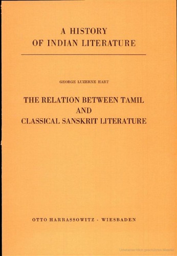 The Relation Between Tamil And Classical Sanskrit Literature